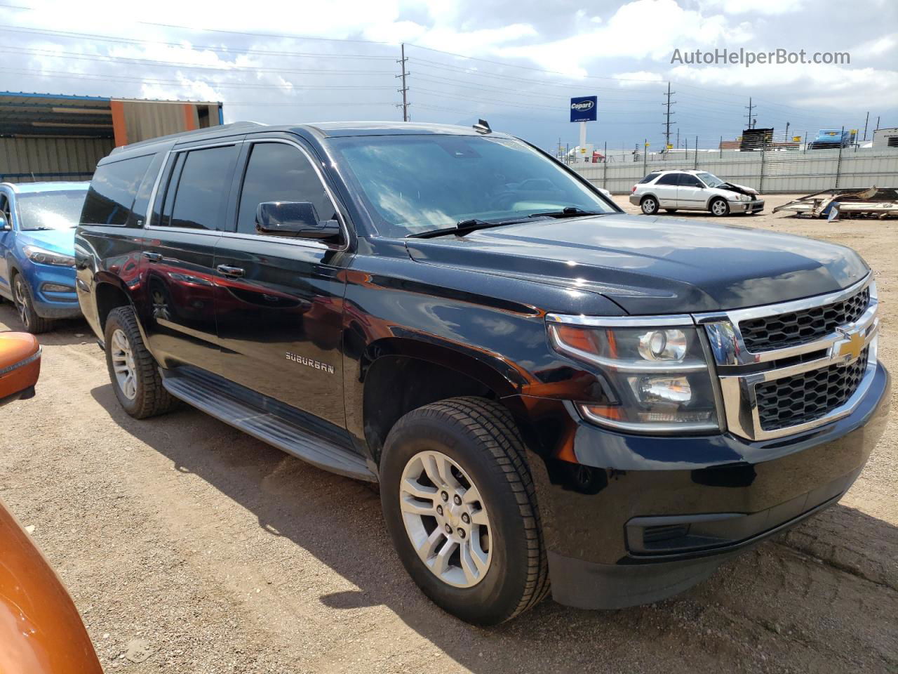 2015 Chevrolet Suburban K1500 Lt Black vin: 1GNSKJKC2FR279298