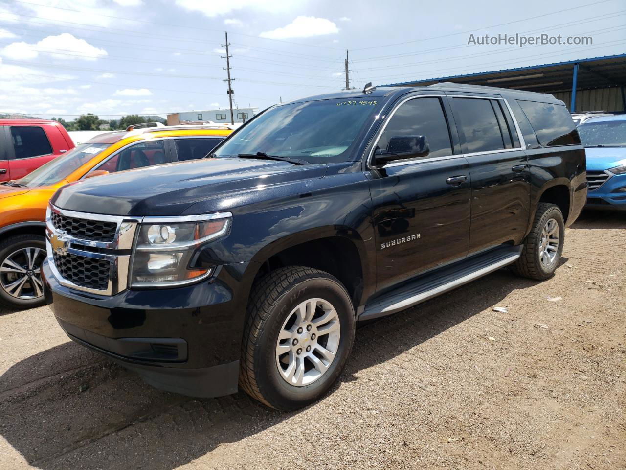 2015 Chevrolet Suburban K1500 Lt Black vin: 1GNSKJKC2FR279298