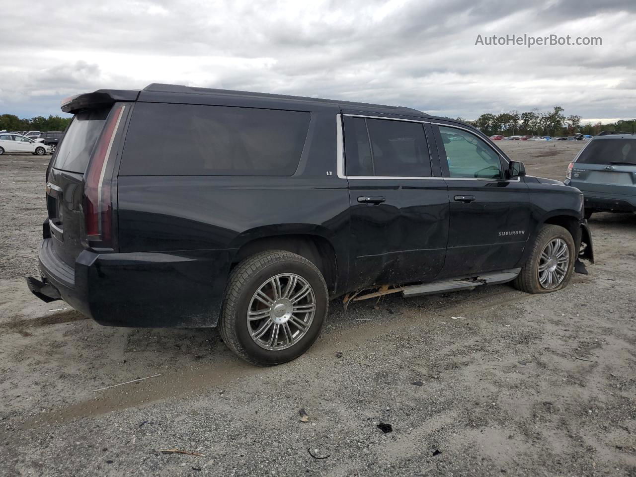 2015 Chevrolet Suburban K1500 Lt Black vin: 1GNSKJKC8FR166343