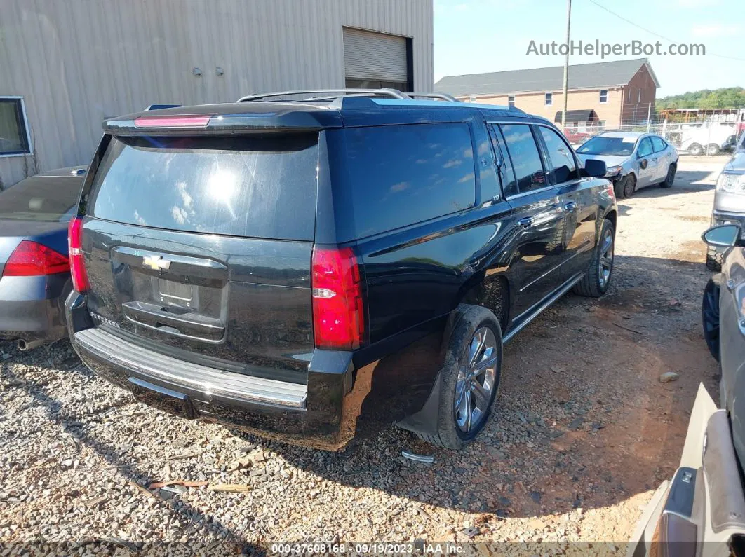 2015 Chevrolet Suburban 1500 Ltz Black vin: 1GNSKKKC2FR695485