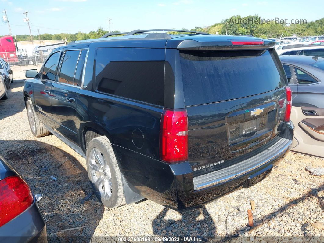 2015 Chevrolet Suburban 1500 Ltz Black vin: 1GNSKKKC2FR695485