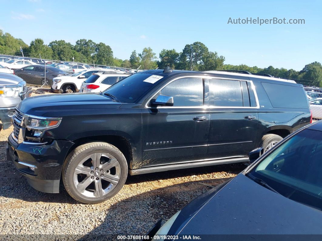 2015 Chevrolet Suburban 1500 Ltz Black vin: 1GNSKKKC2FR695485