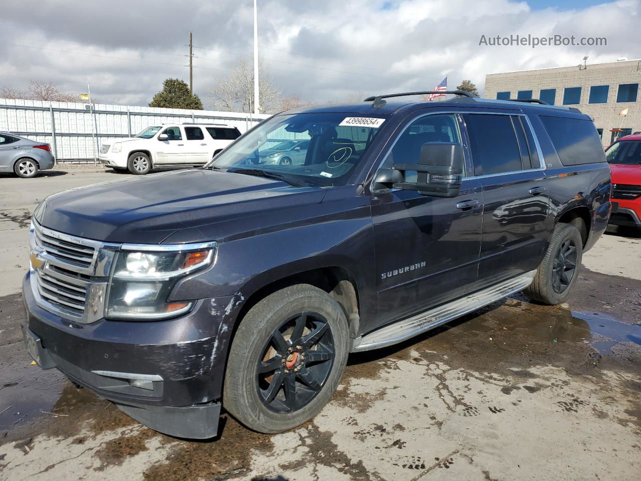 2015 Chevrolet Suburban K1500 Ltz Gray vin: 1GNSKKKC7FR143710