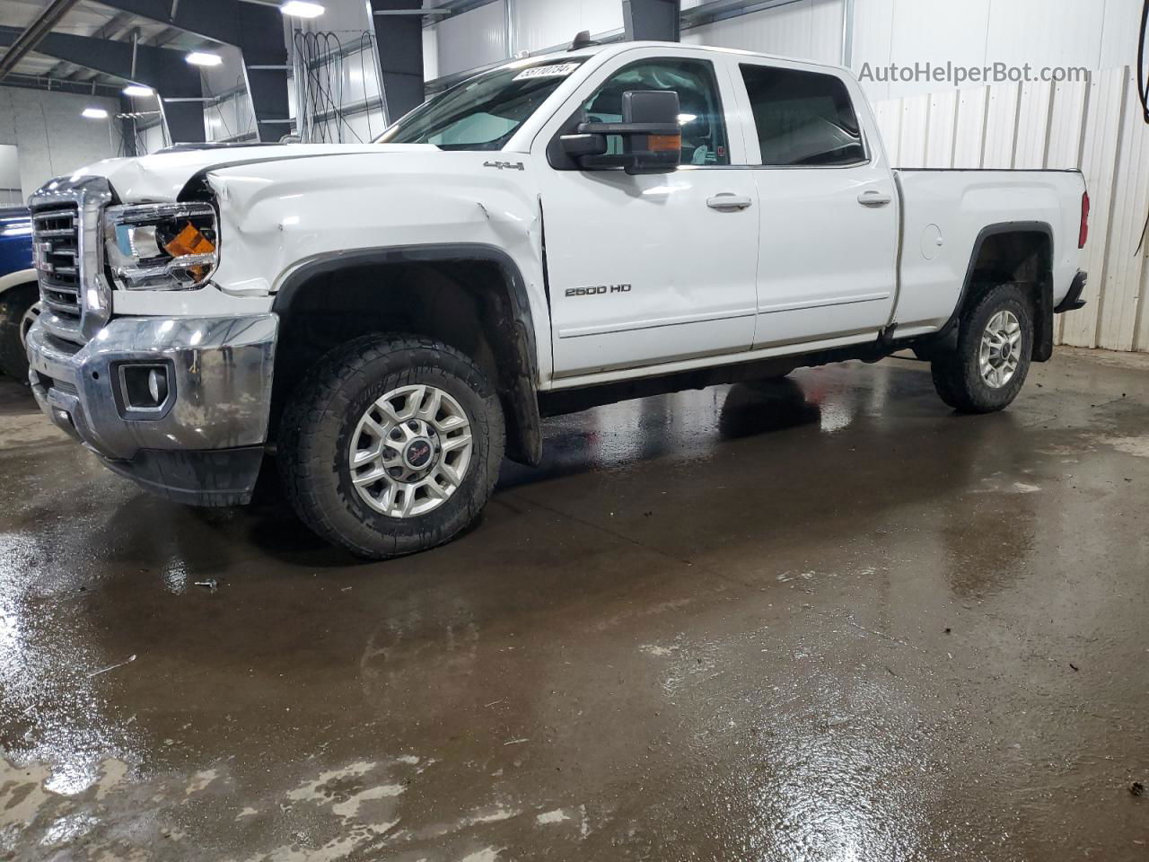 2016 Gmc Sierra K2500 Sle White vin: 1GT12SEG6GF286086