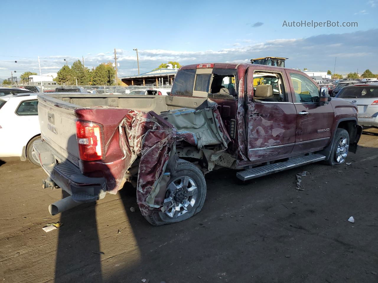 2016 Gmc Sierra K2500 Slt Красный vin: 1GT12TE80GF236895