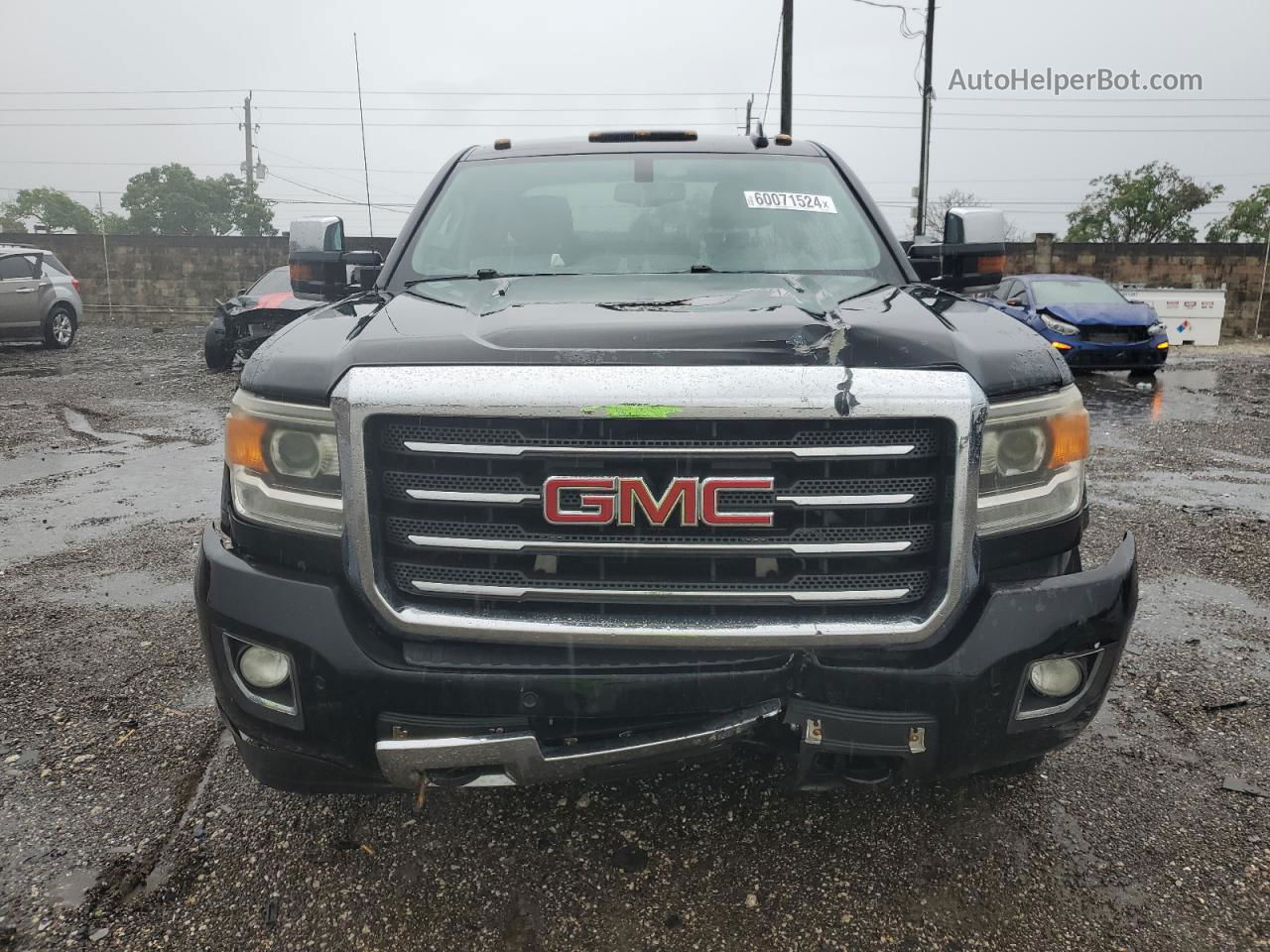 2016 Gmc Sierra K2500 Slt Черный vin: 1GT12TE83GF171203