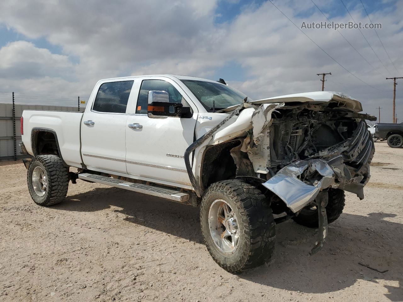 2016 Gmc Sierra K2500 Slt Белый vin: 1GT12TE88GF130596