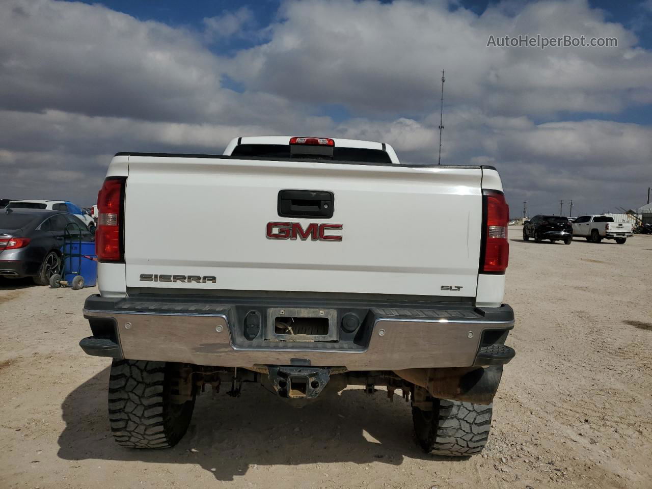 2016 Gmc Sierra K2500 Slt White vin: 1GT12TE88GF130596