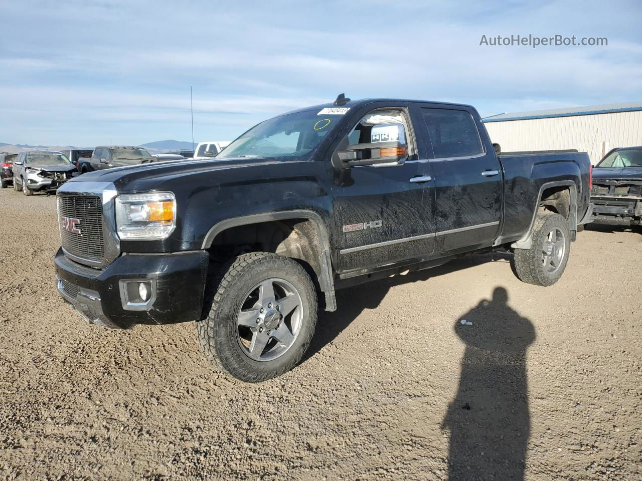 2016 Gmc Sierra K2500 Slt Black vin: 1GT12TE88GF293345