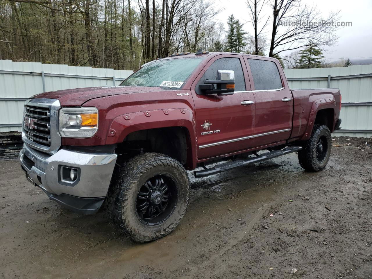 2016 Gmc Sierra K2500 Slt Maroon vin: 1GT12TE8XGF183784