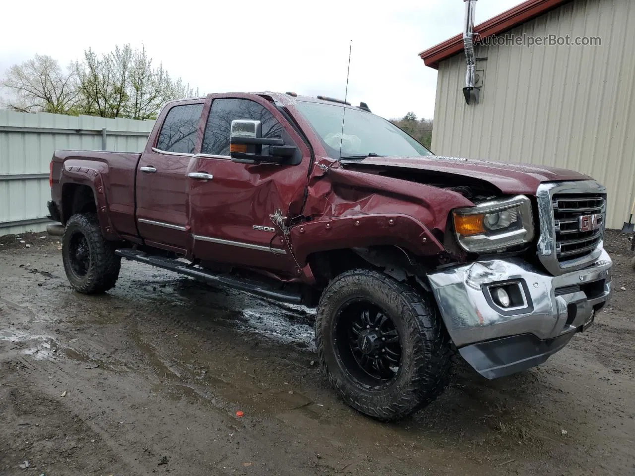 2016 Gmc Sierra K2500 Slt Maroon vin: 1GT12TE8XGF183784