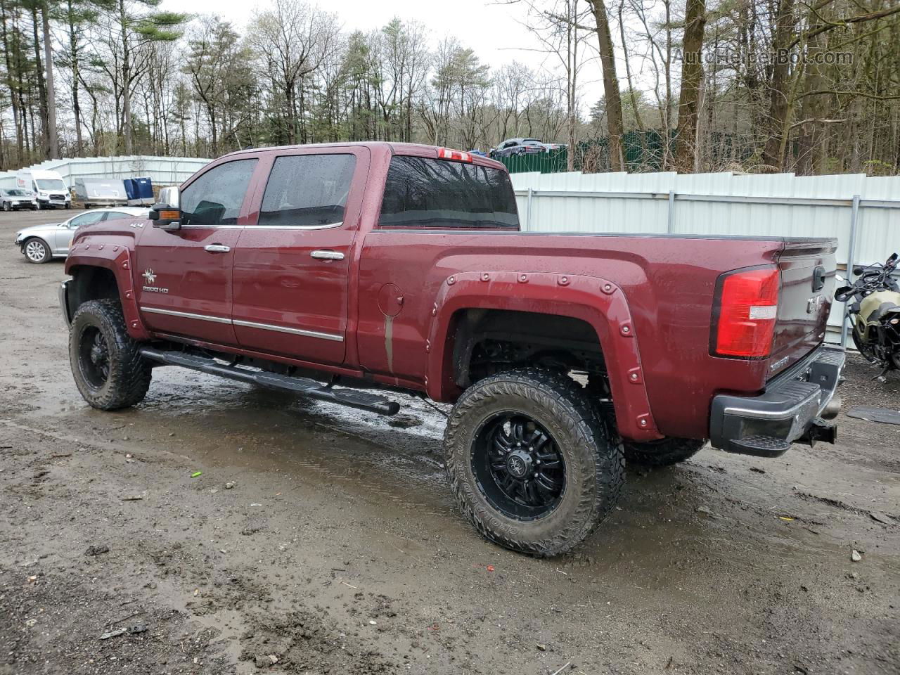 2016 Gmc Sierra K2500 Slt Maroon vin: 1GT12TE8XGF183784