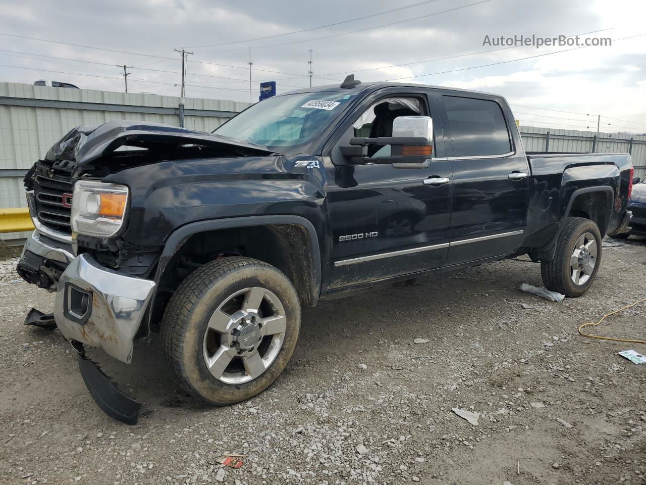 2016 Gmc Sierra K2500 Slt Black vin: 1GT12TEG3GF258297