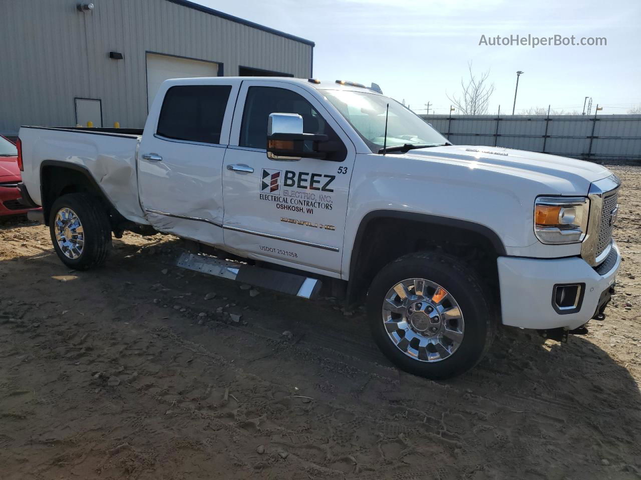 2016 Gmc Sierra K2500 Denali White vin: 1GT12UE84GF253446