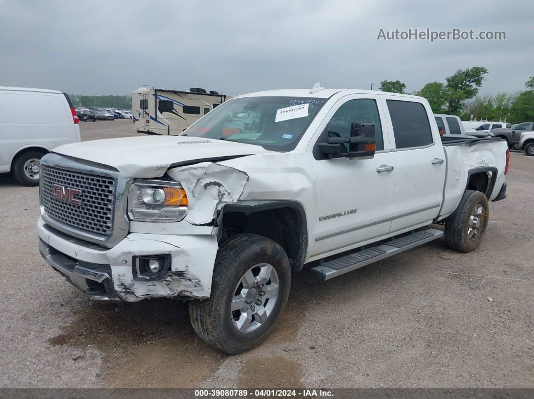 2016 Gmc Sierra 2500hd Denali White vin: 1GT12UE86GF136919