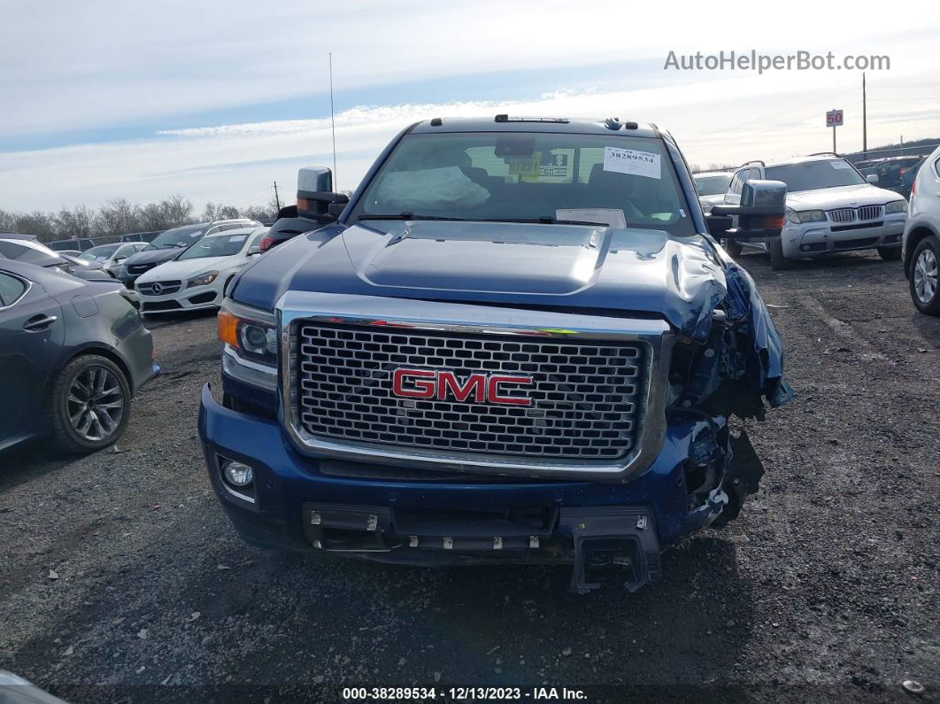 2016 Gmc Sierra 2500hd Denali Blue vin: 1GT12UE8XGF203439