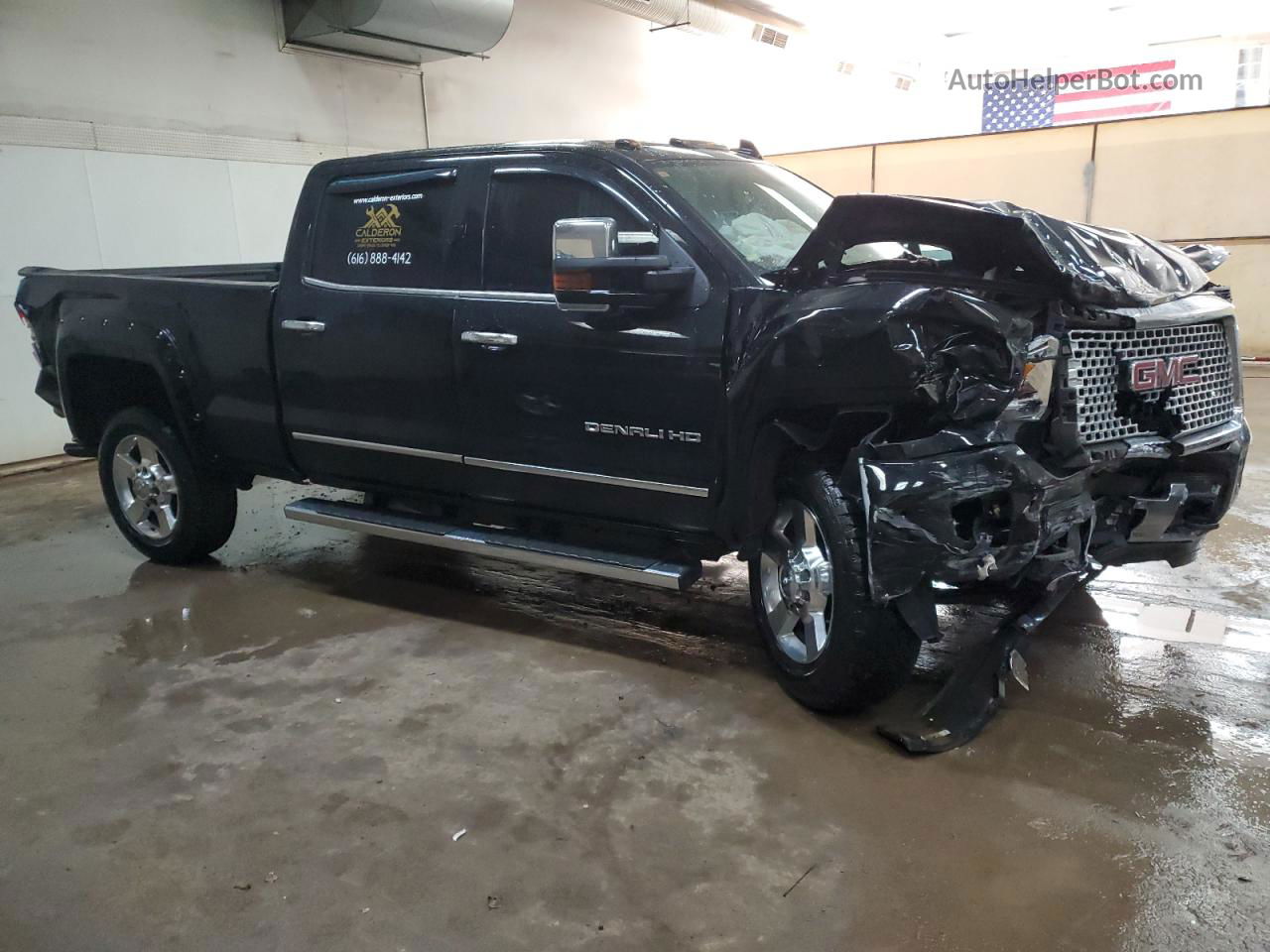 2016 Gmc Sierra K2500 Denali Black vin: 1GT12UEG2GF263206