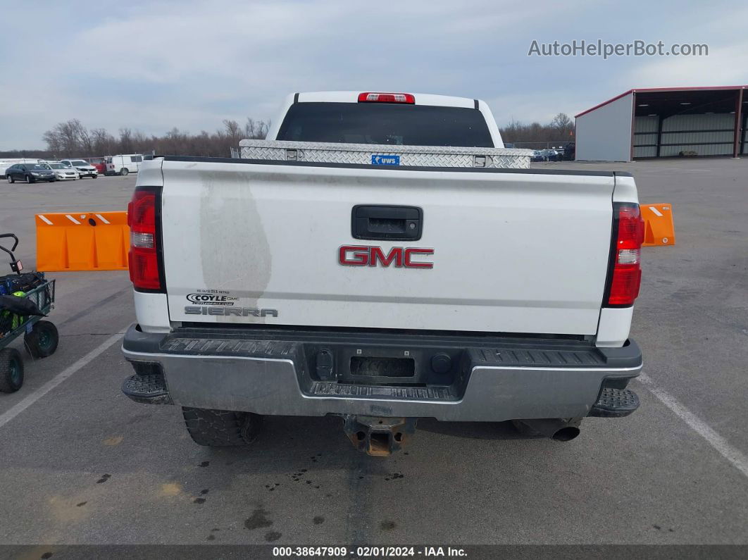 2016 Gmc Sierra 2500hd   White vin: 1GT22REG6GZ240012