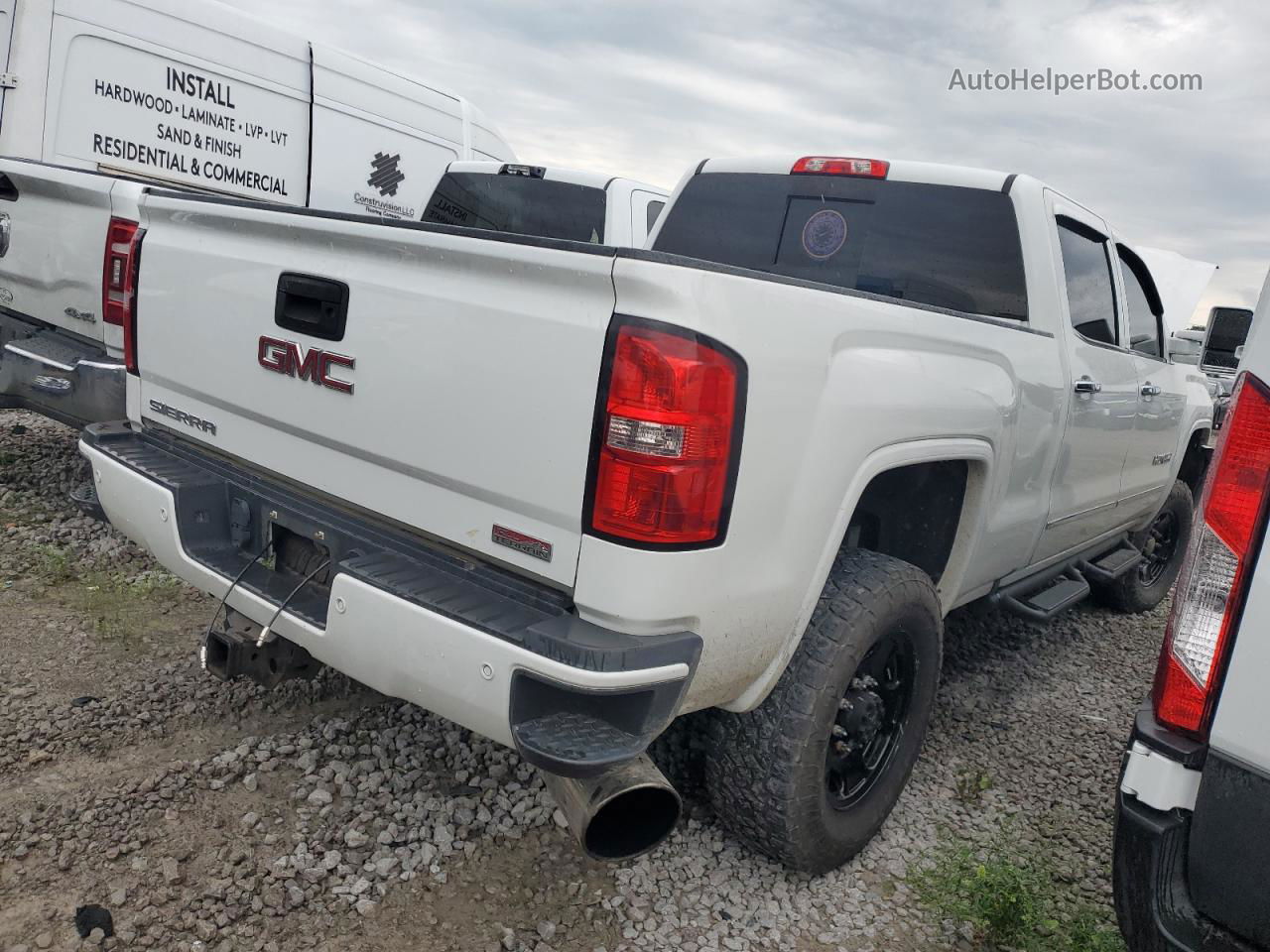 2016 Gmc Sierra K3500 Slt White vin: 1GT42XC85GF308245