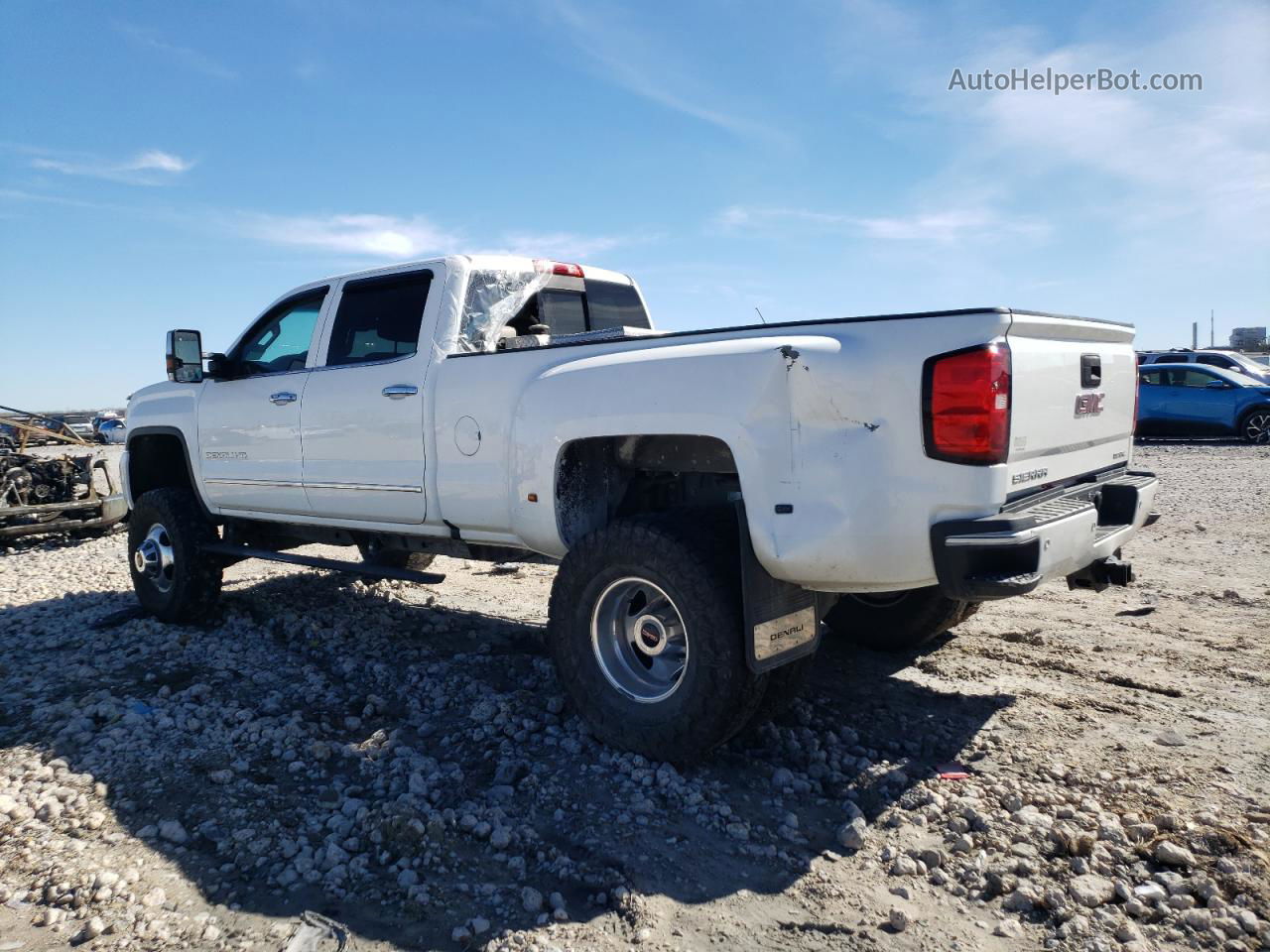 2016 Gmc Sierra K3500 Denali White vin: 1GT42YE89GF148079