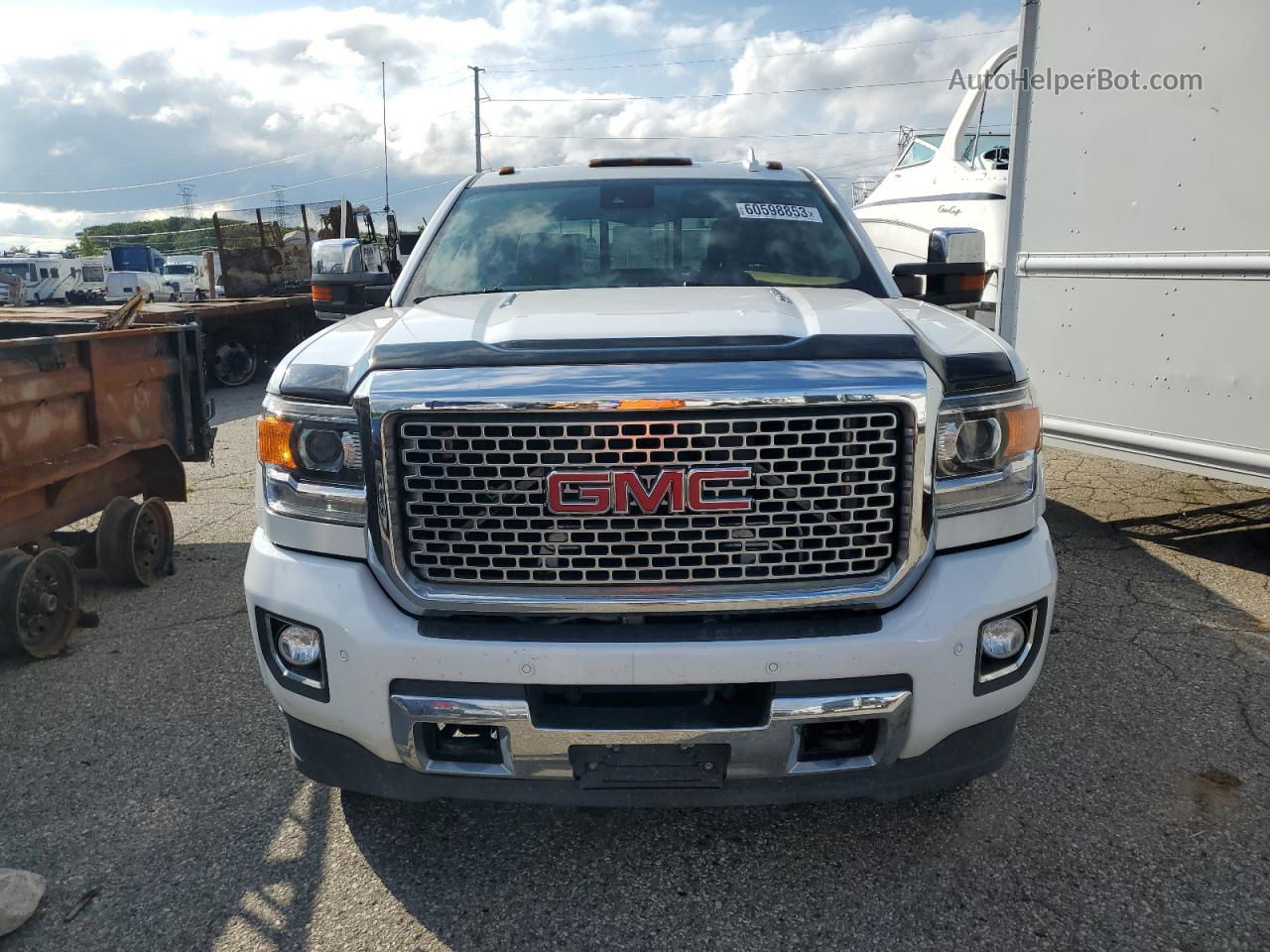 2016 Gmc Sierra K3500 Denali White vin: 1GT42YE89GF233259