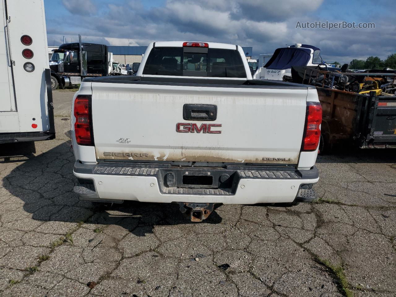 2016 Gmc Sierra K3500 Denali White vin: 1GT42YE89GF233259