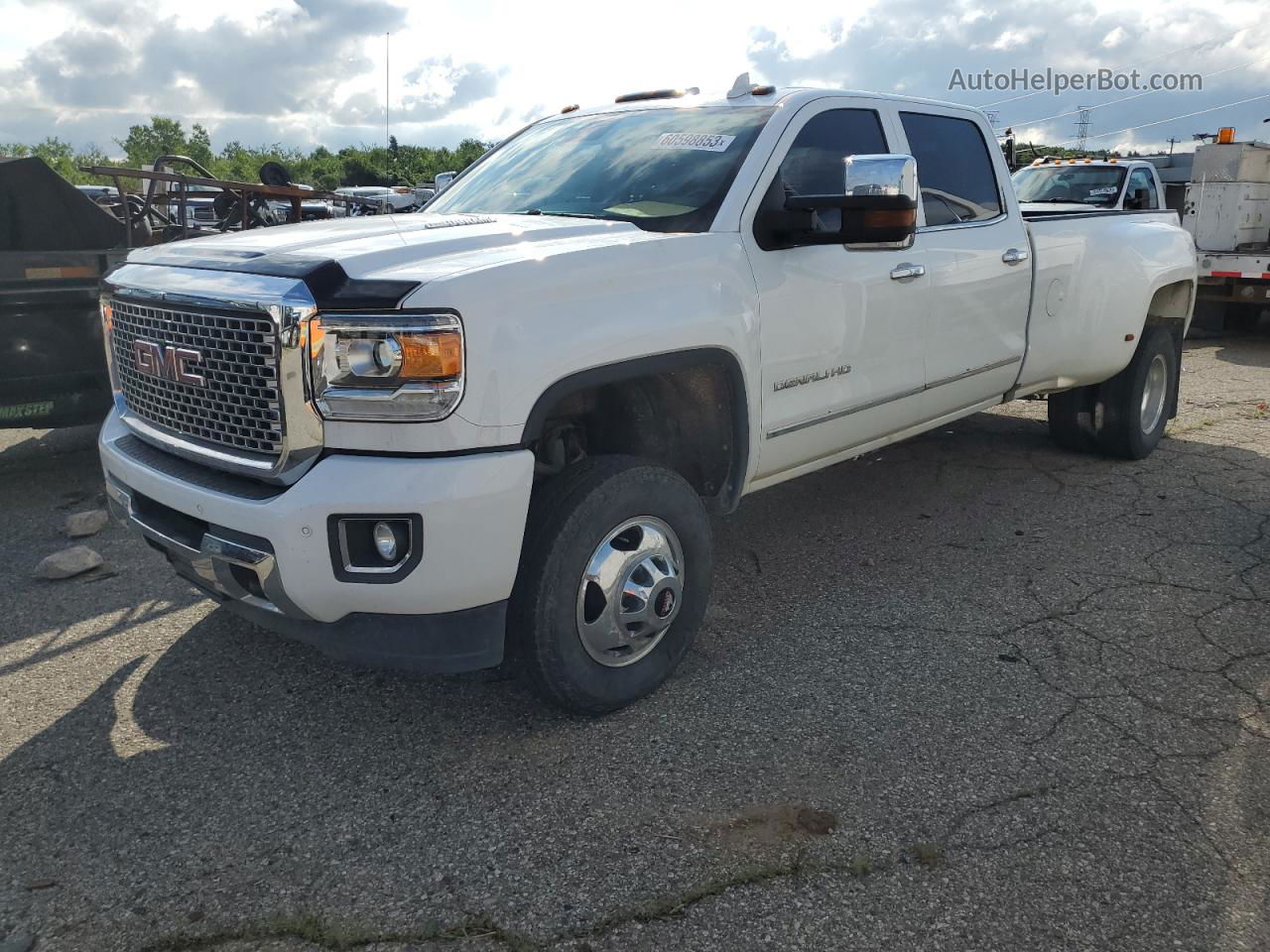 2016 Gmc Sierra K3500 Denali White vin: 1GT42YE89GF233259