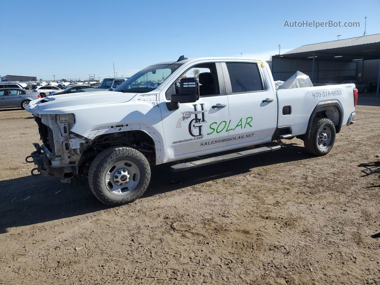 2020 Gmc Sierra K2500 Heavy Duty White vin: 1GT49LE73LF254608