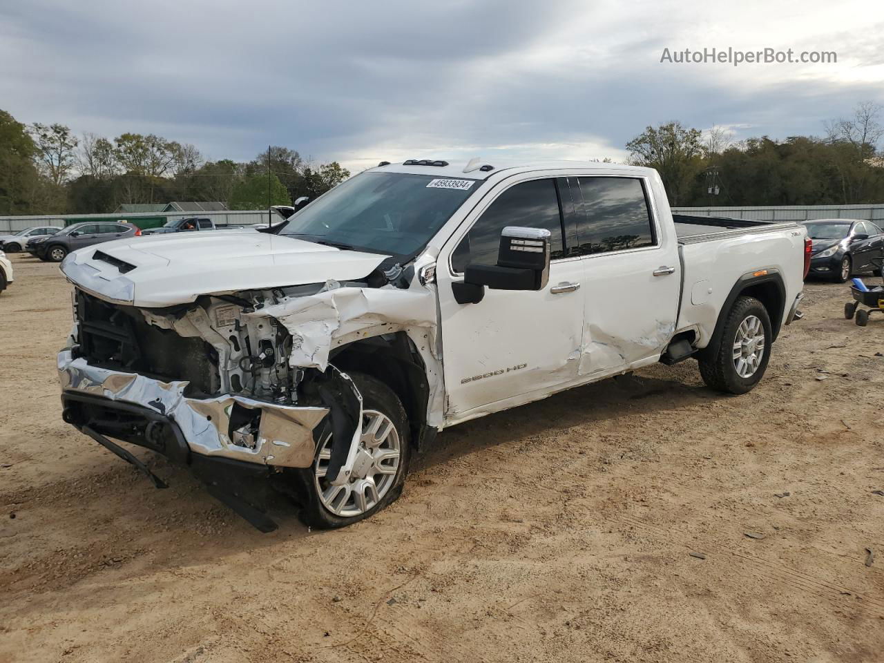 2020 Gmc Sierra K2500 Slt White vin: 1GT49NE71LF228732