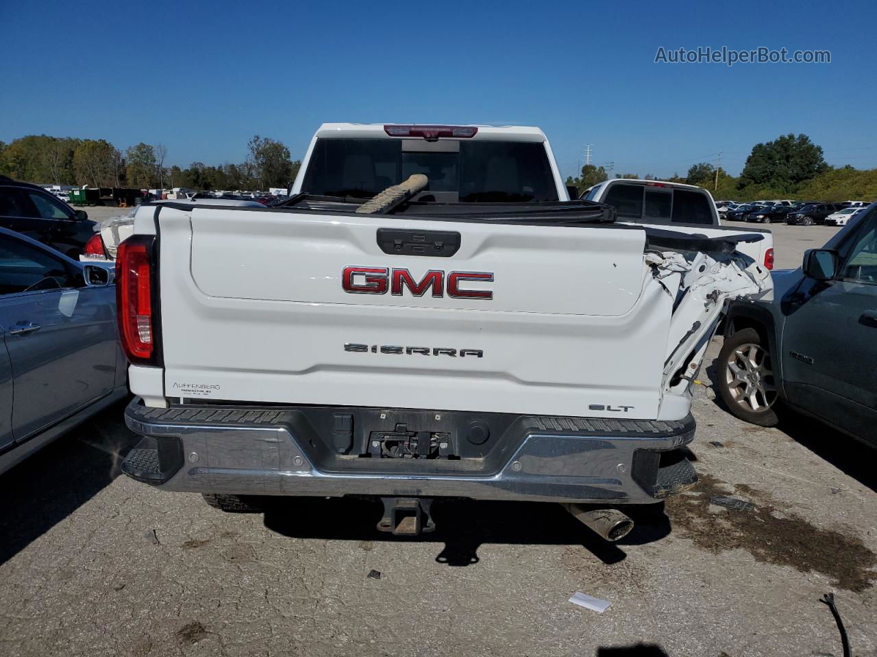 2020 Gmc Sierra K2500 Slt White vin: 1GT49NE77LF102990