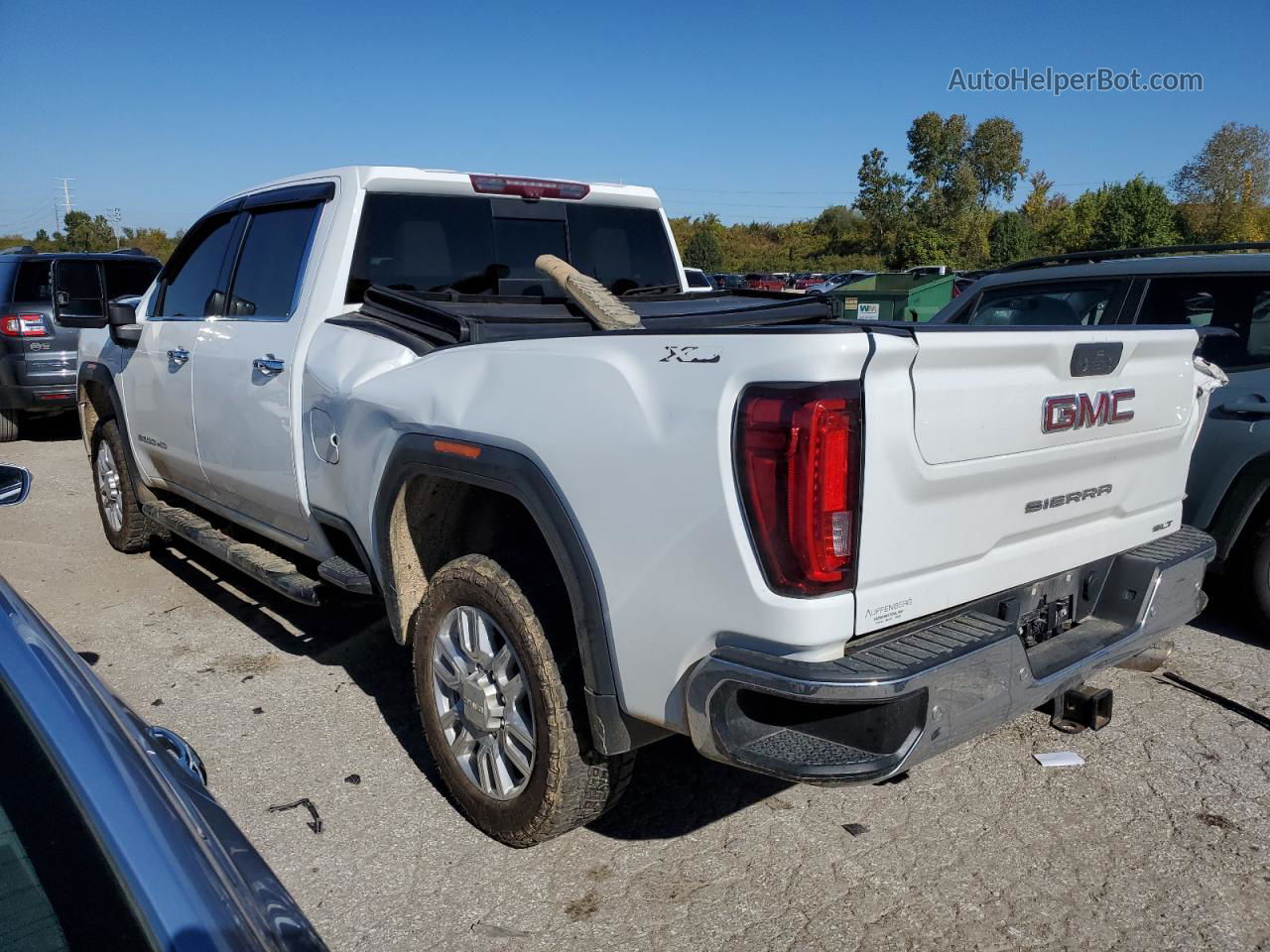 2020 Gmc Sierra K2500 Slt White vin: 1GT49NE77LF102990