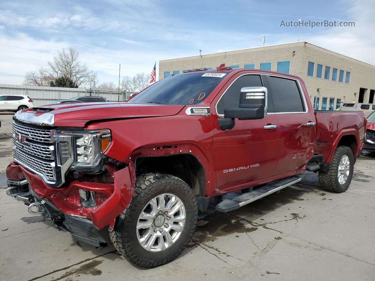 2020 Gmc Sierra K2500 Denali Burgundy vin: 1GT49REY1LF300965