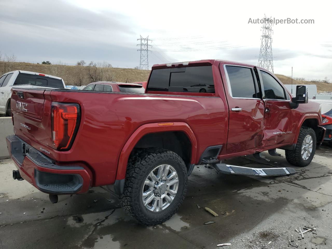 2020 Gmc Sierra K2500 Denali Burgundy vin: 1GT49REY1LF300965