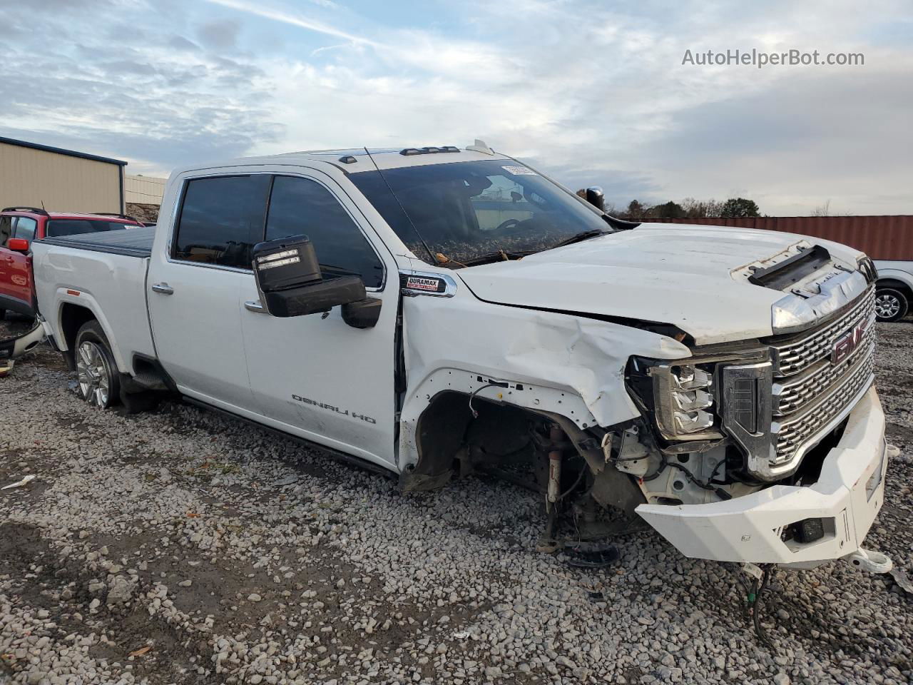 2020 Gmc Sierra K2500 Denali White vin: 1GT49REY2LF338981