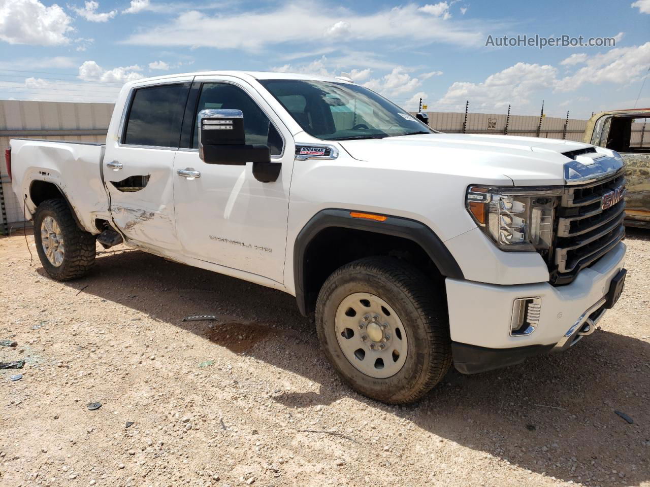 2020 Gmc Sierra K2500 Denali White vin: 1GT49REY5LF159222