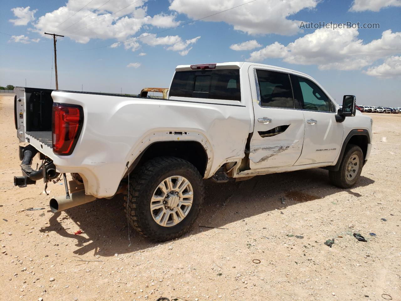 2020 Gmc Sierra K2500 Denali White vin: 1GT49REY5LF159222