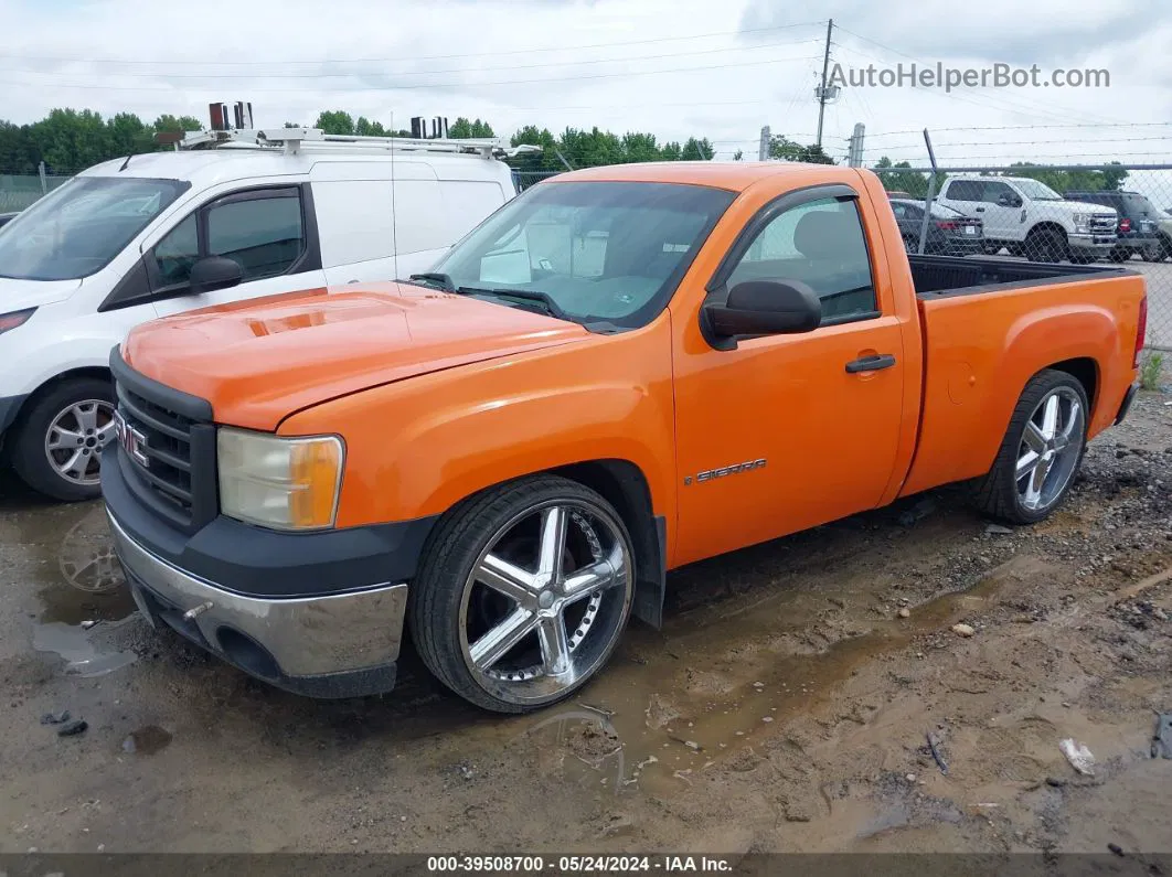 2008 Gmc Sierra 1500 Work Truck Orange vin: 1GTEC14C38Z150036