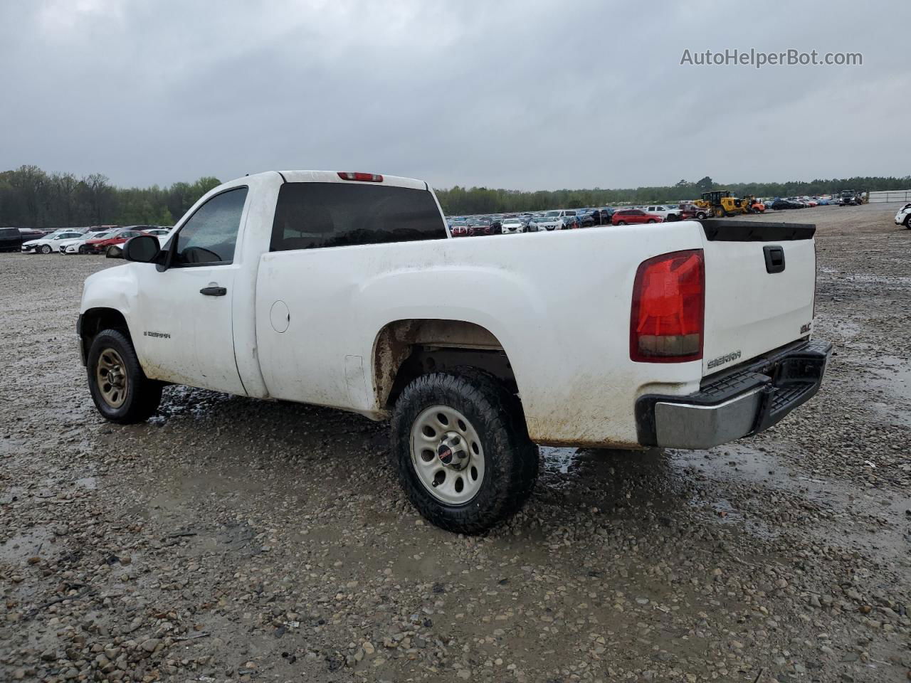 2008 Gmc Sierra C1500 White vin: 1GTEC14C78Z306692