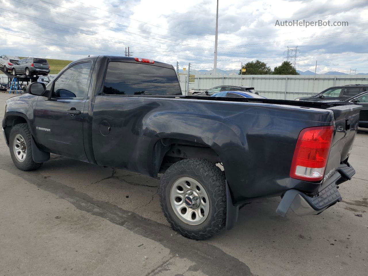 2007 Gmc New Sierra C1500 Black vin: 1GTEC14CX7Z523846