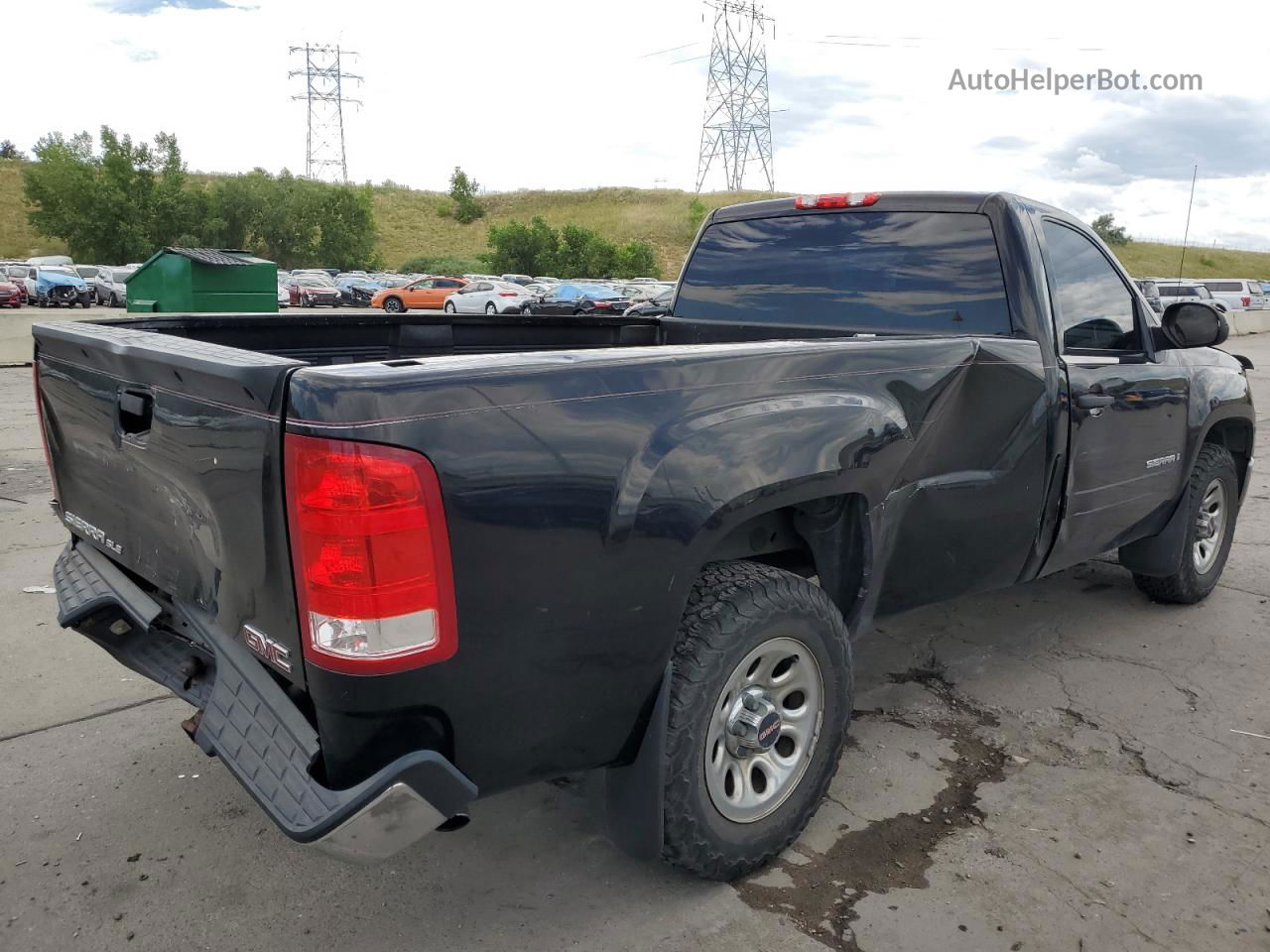 2007 Gmc New Sierra C1500 Black vin: 1GTEC14CX7Z523846