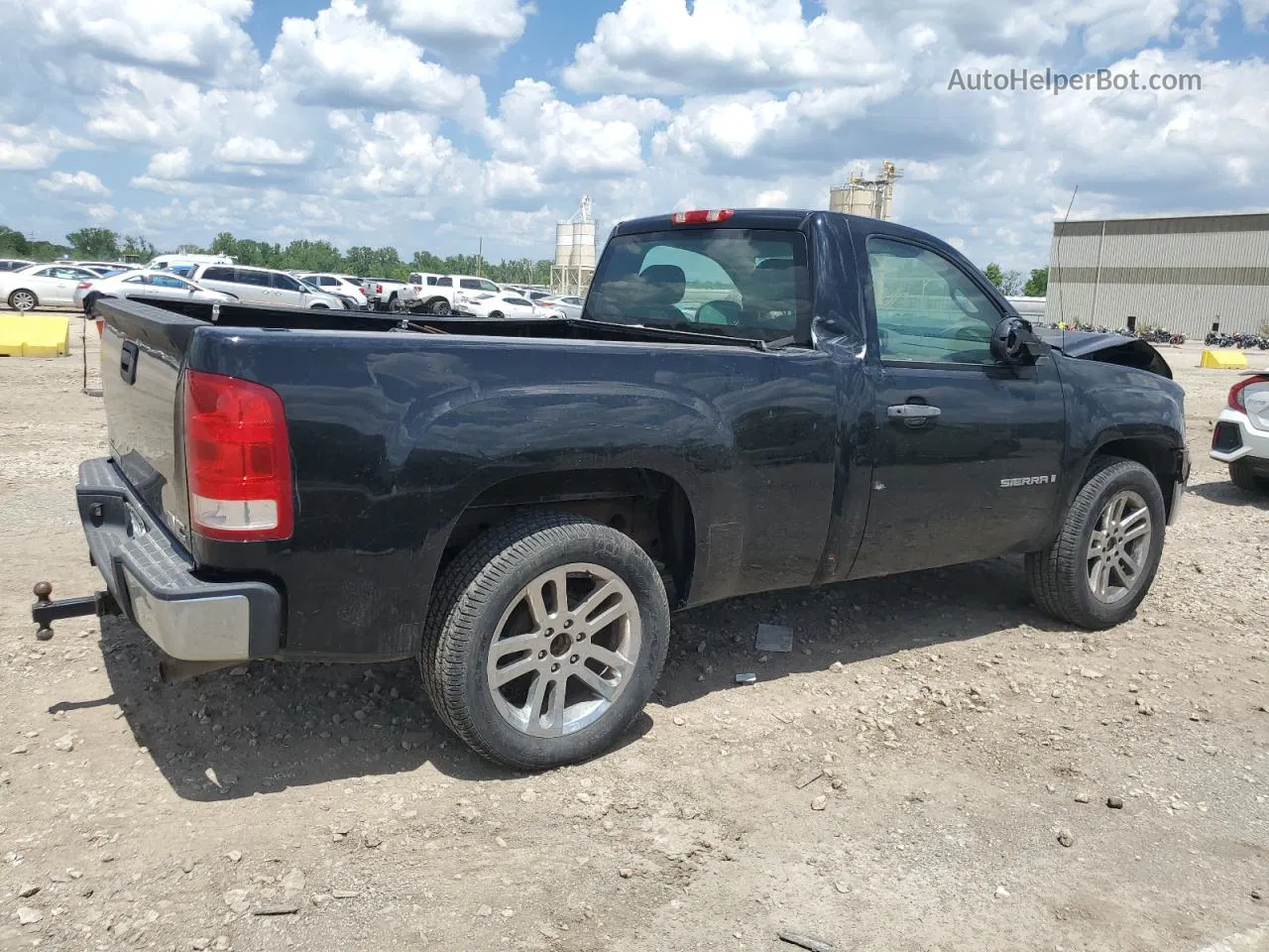 2008 Gmc Sierra C1500 Black vin: 1GTEC14J18Z155492