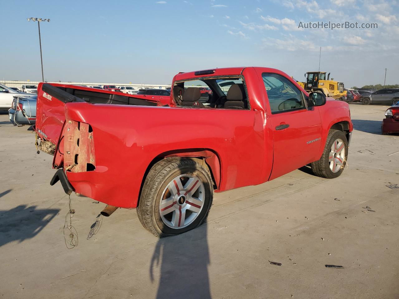 2008 Gmc Sierra C1500 Red vin: 1GTEC14X08Z159442