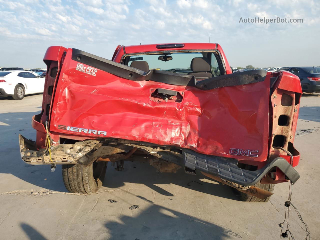 2008 Gmc Sierra C1500 Red vin: 1GTEC14X08Z159442