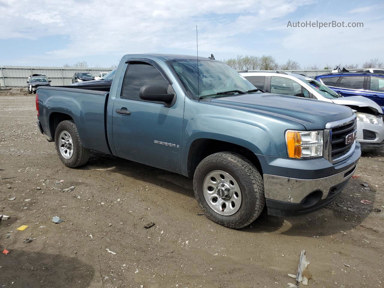 2008 Gmc Sierra C1500 Blue vin: 1GTEC14X18Z320817