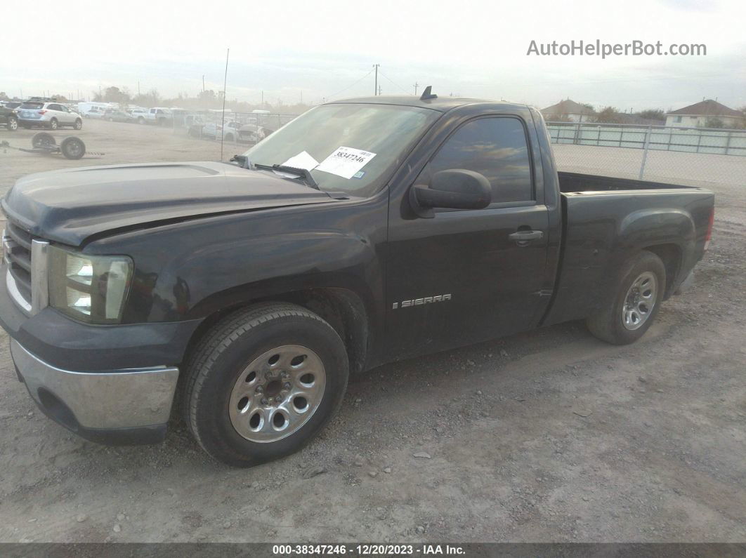 2007 Gmc Sierra 1500 Work Truck Black vin: 1GTEC14X27Z628206