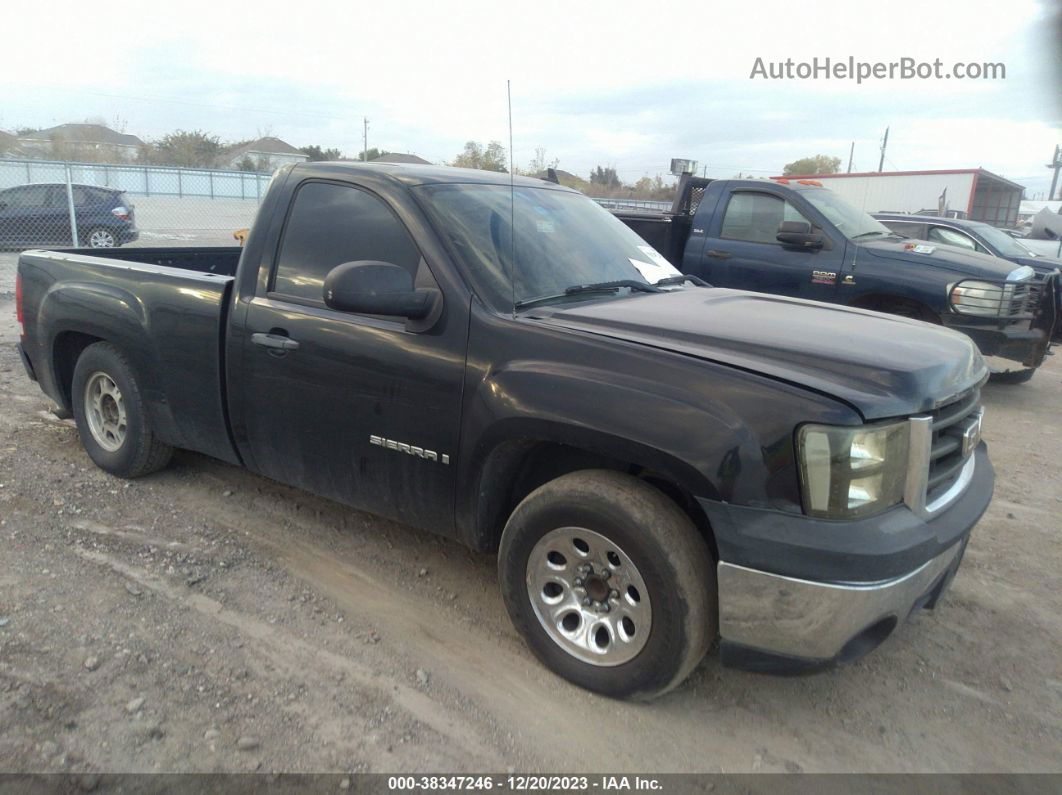 2007 Gmc Sierra 1500 Work Truck Black vin: 1GTEC14X27Z628206