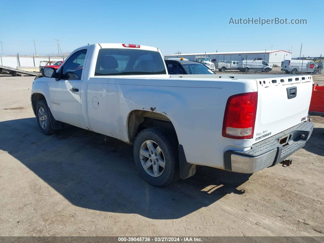 2008 Gmc Sierra 1500 Work Truck White vin: 1GTEC14X28Z234500