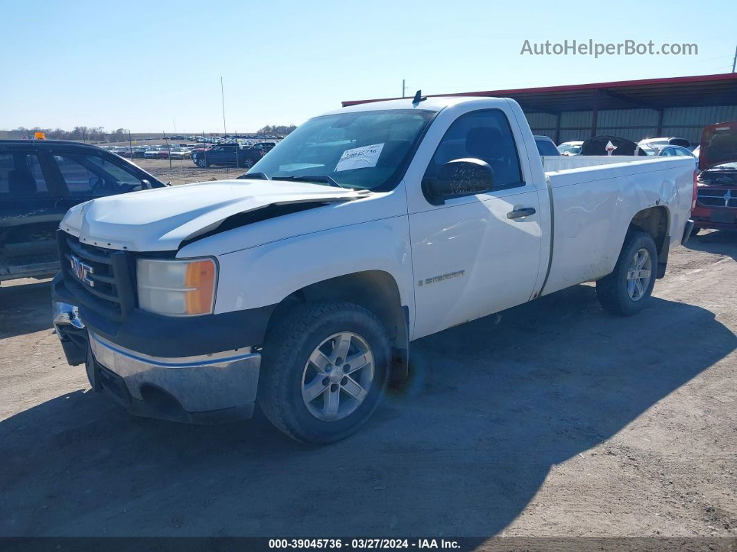 2008 Gmc Sierra 1500 Work Truck White vin: 1GTEC14X28Z234500