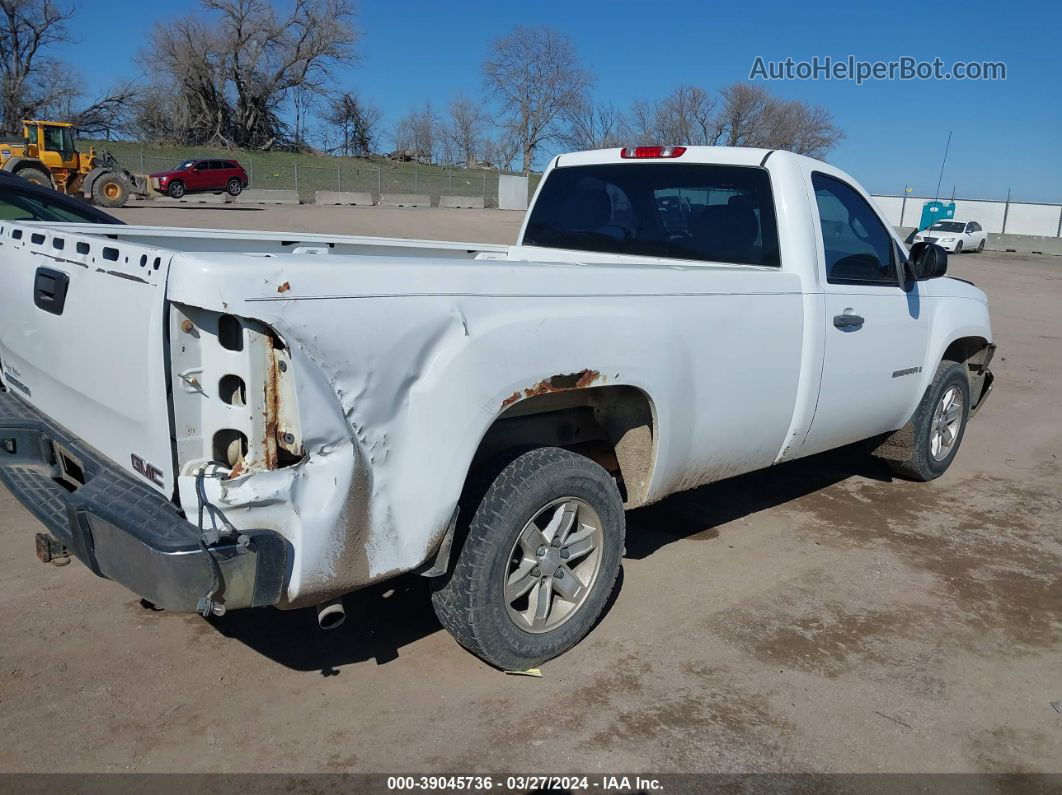 2008 Gmc Sierra 1500 Work Truck White vin: 1GTEC14X28Z234500