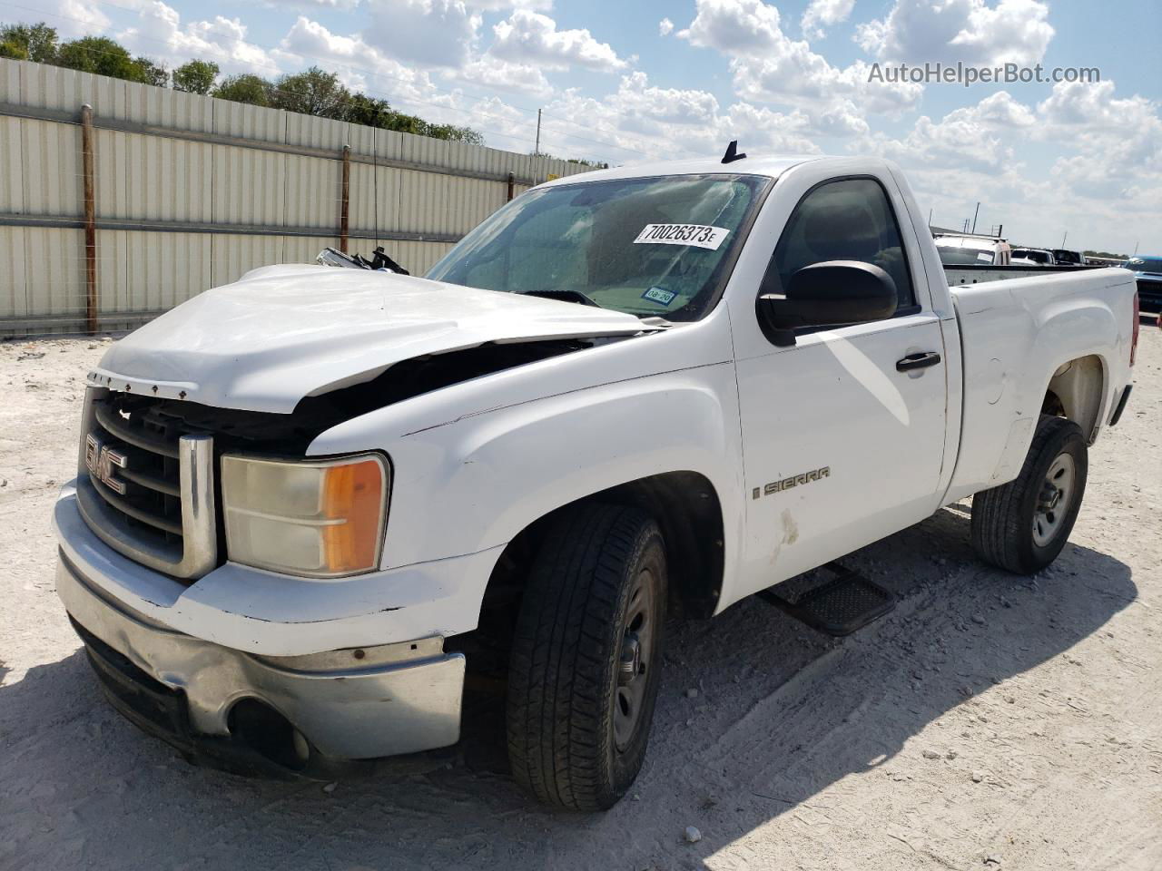 2008 Gmc Sierra C1500 White vin: 1GTEC14X28Z245951